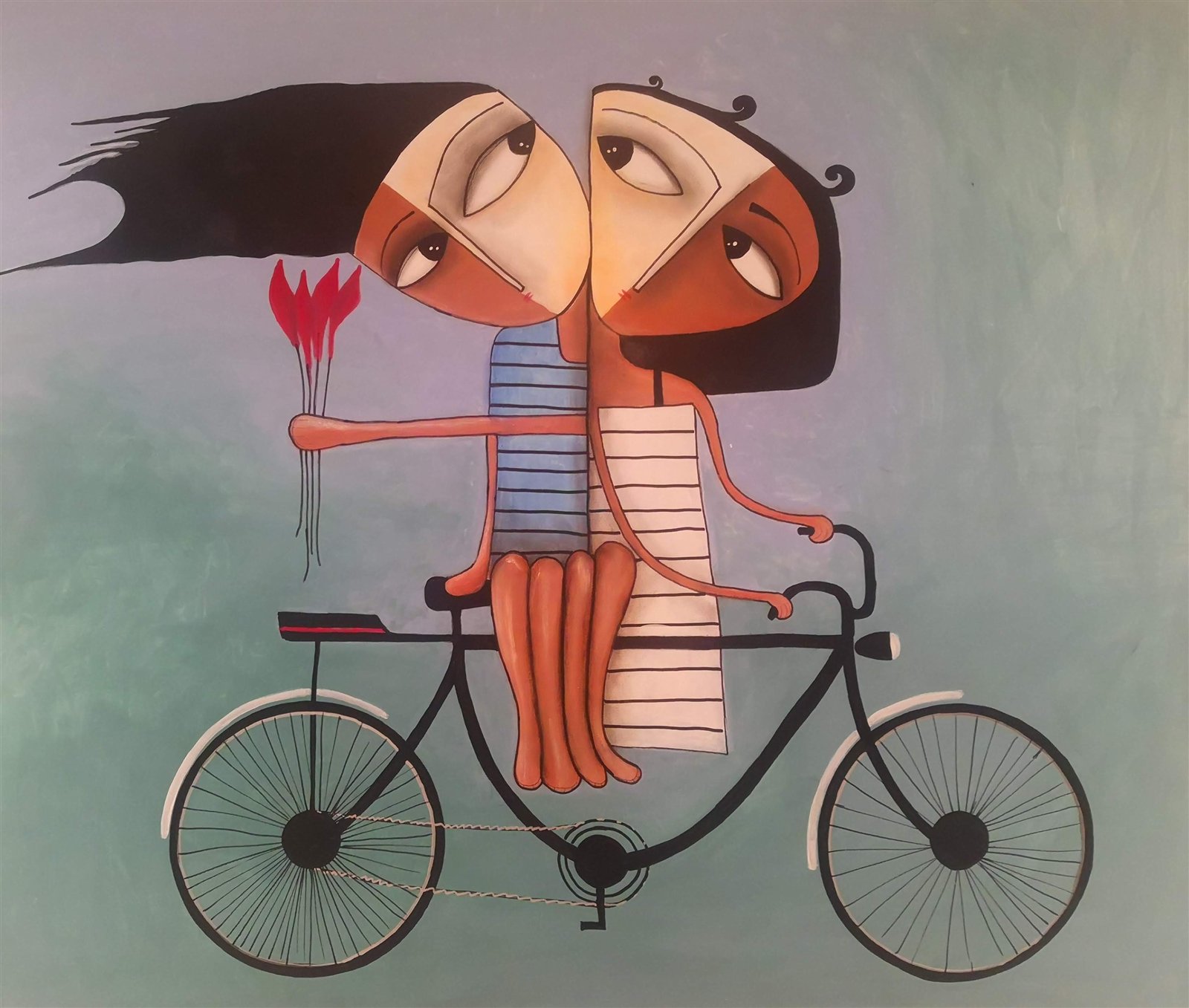 Pareja en bicicleta — Fito Bosch